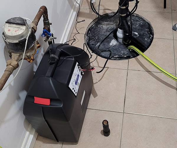 Battery Backup Sump Pump Installation