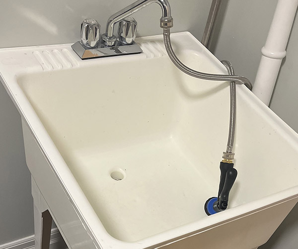 Clogged Laundry Sink Drain
