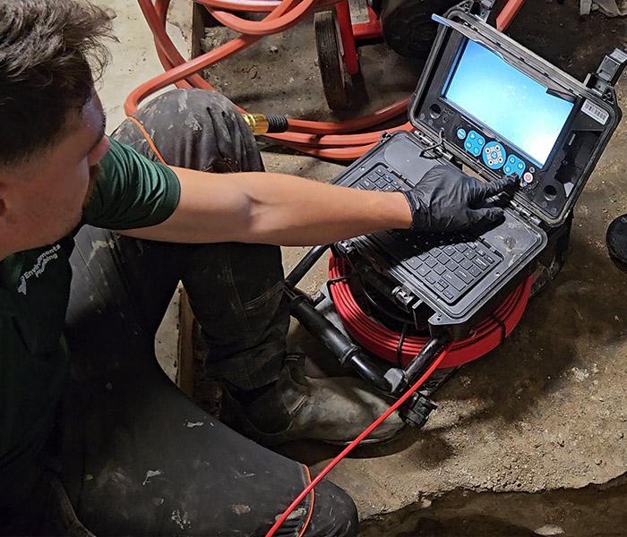 Sewer lateral camera inspection