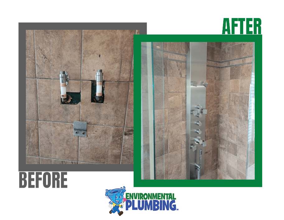 Shower Fixture Upgrade in the Golden Triangle