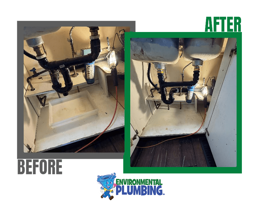 Under-sink drain repair completed in Fallingbrook, Orleans