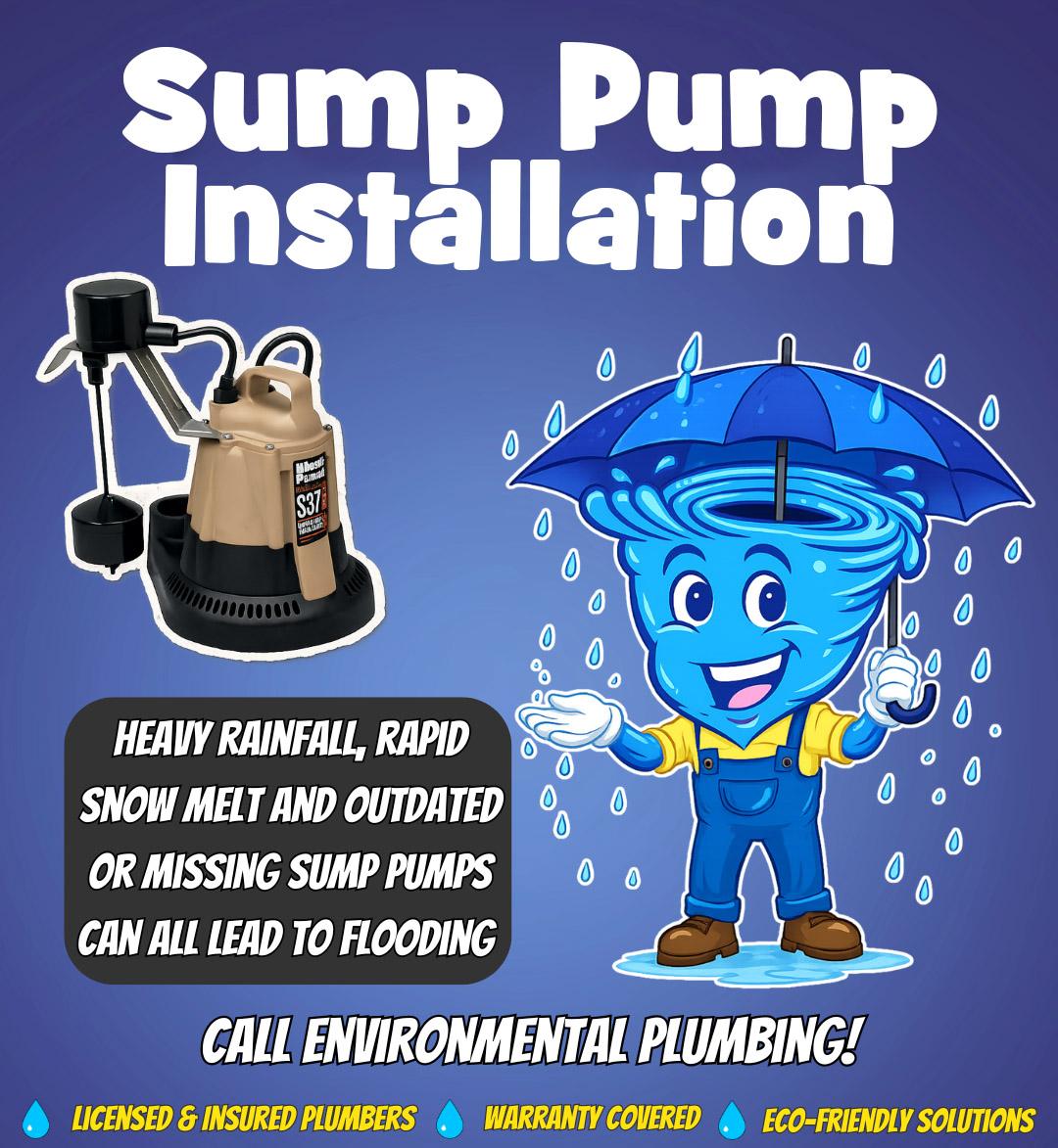 Sump pump installation in Kingston