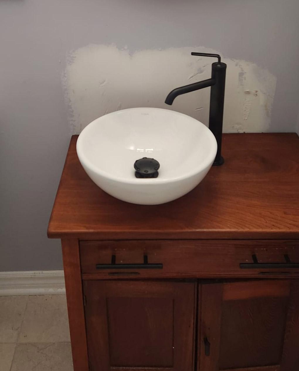 Professional sink installation in Toronto