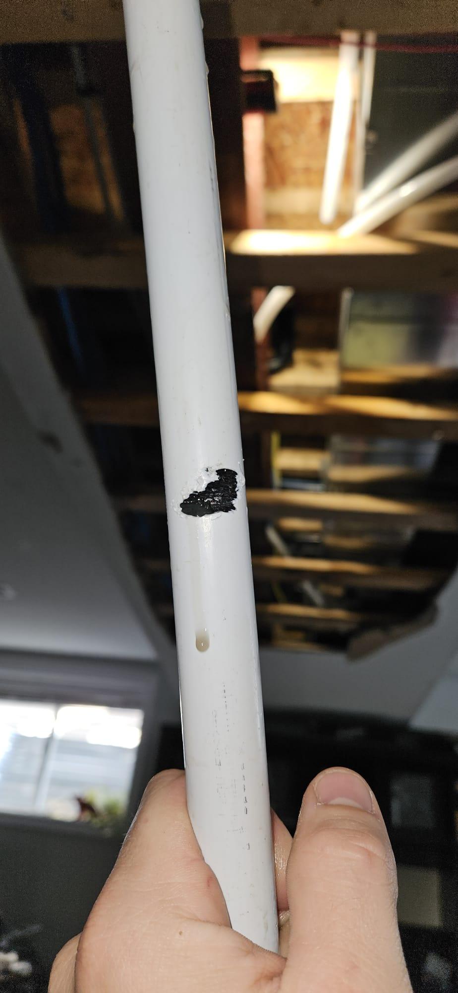 Leaking pipe inspected by Environmental Plumbing