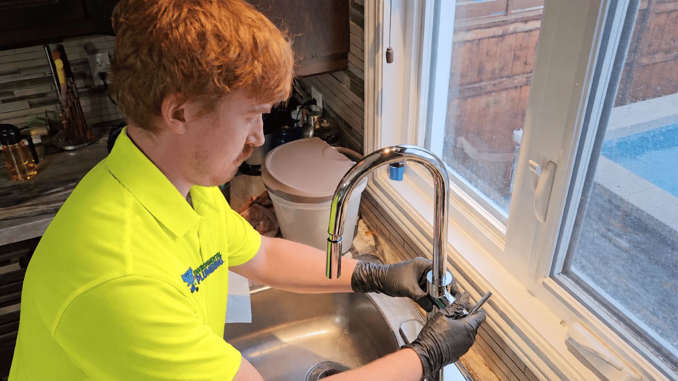 Plumbing fixture installation work