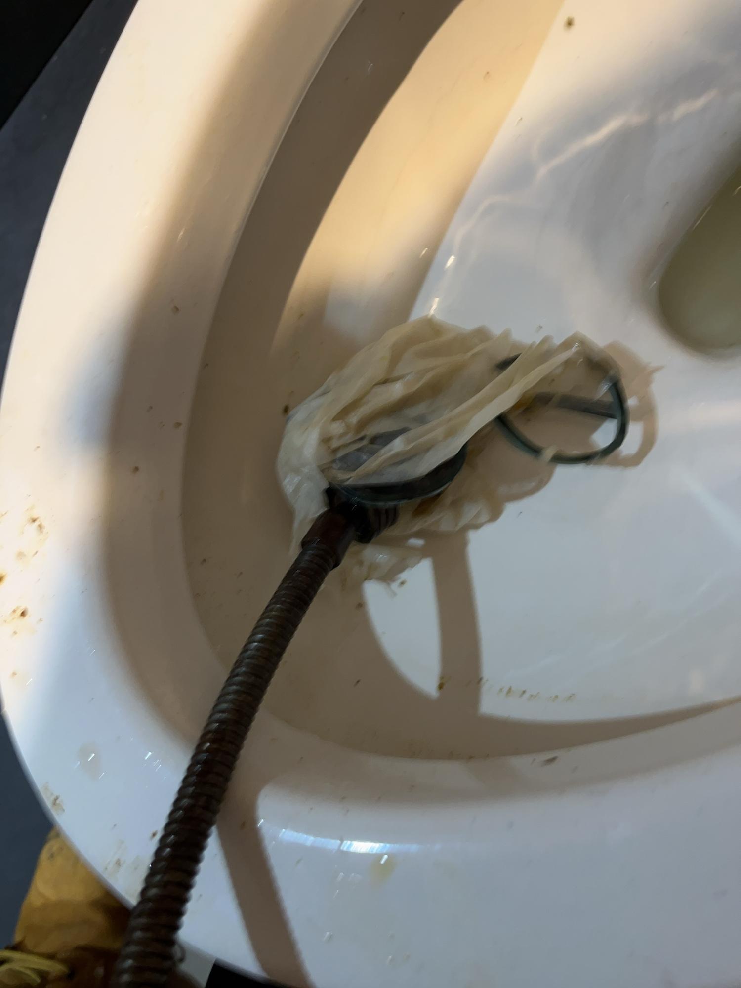Environmental Plumbing toilet clog service job on Castlethorpe Crescent